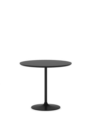 Finn Black 4 Seater Pedestal Dining Table