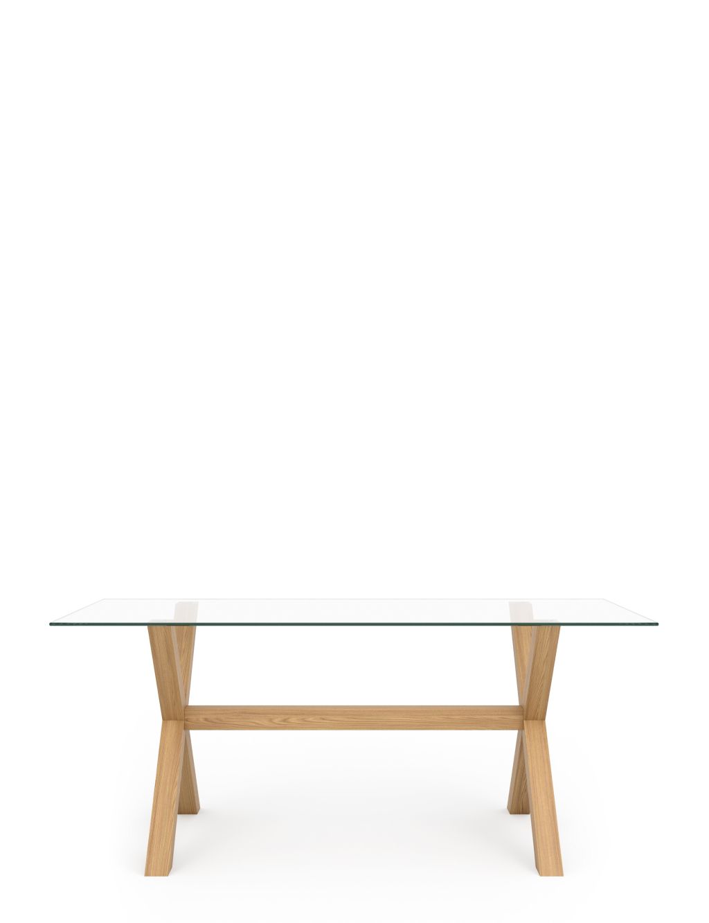 Colby 6 Seater Glass Dining Table