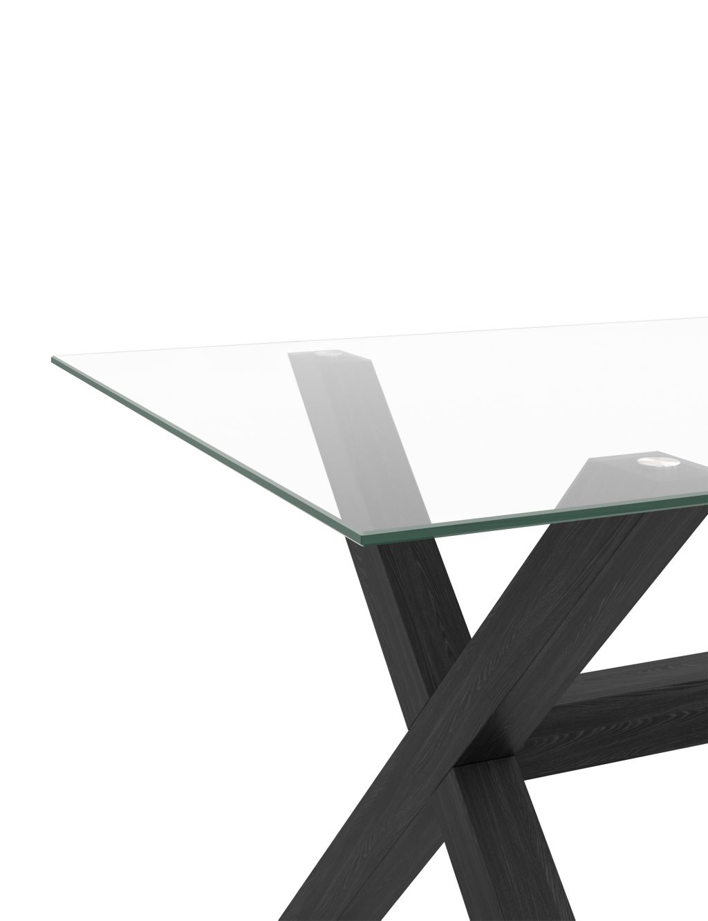 Colby 6 Seater Glass Dining Table image 4