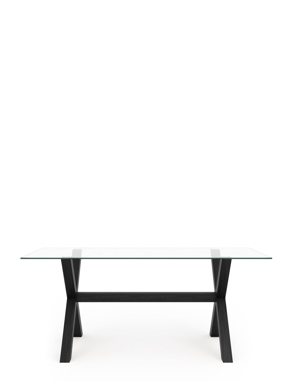 Colby 6 Seater Glass Dining Table image 2