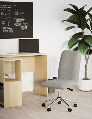 M&S Logan Office Chair - Pearl Grey, Pearl Grey