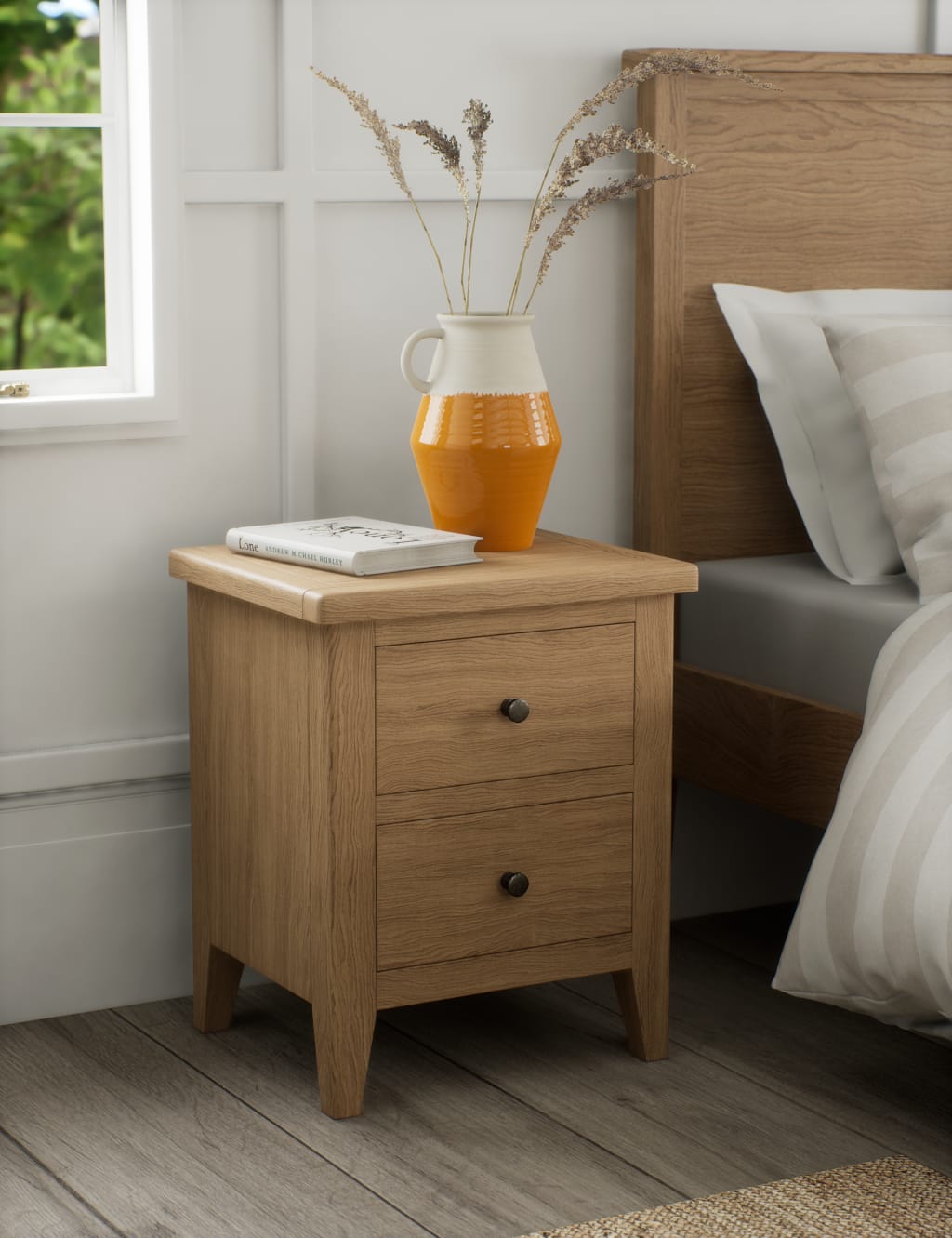 Amersham 2 Drawer Bedside Table