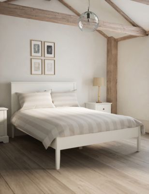 M&S Walton Bed - 4FT6 - White, White
