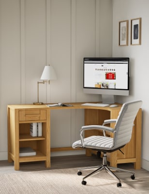 M&S Sonoma Corner Desk - Oak, Oak