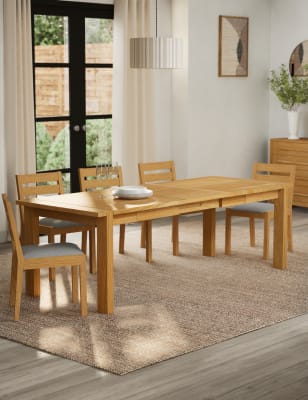 M&S Sonoma 8-10 Seater Extending Dining Table - Oak, Oak