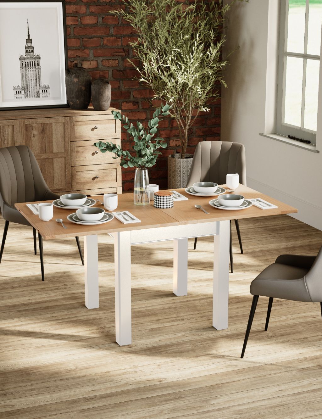 Padstow 4-6 Seater Extending Dining Table