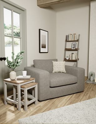 M&S Salcombe Nesting Tables - Light Grey, Light Grey