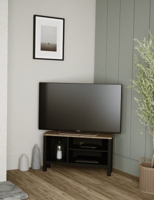 Slim black deals tv unit