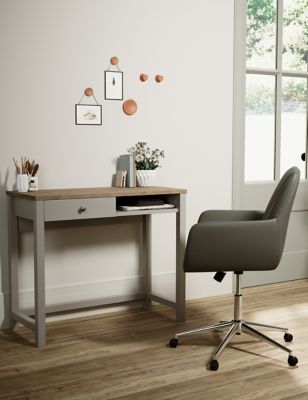 M&S Salcombe Desk Console - Light Grey, Light Grey