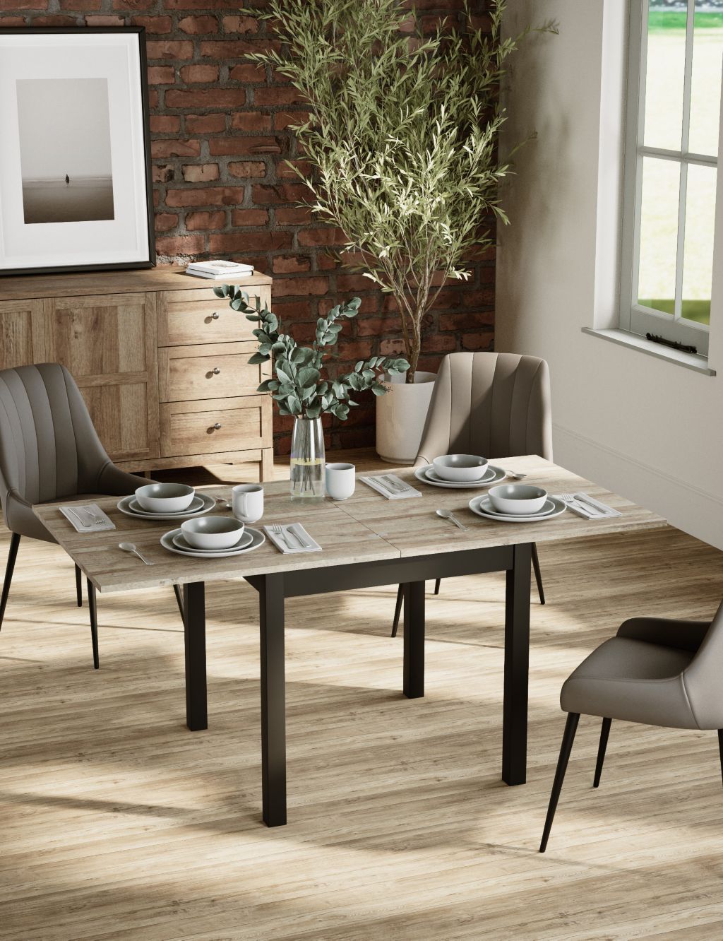 Salcombe 4-6 Seater Extending Dining Table