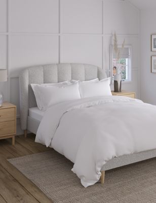 M&S Cassis Upholstered Bed - 5FT - Grey Mix, Grey Mix,Cream Mix