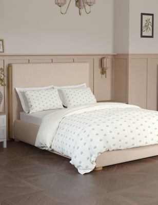 M&S Laurie Upholstered Bed - 5FT - Cream Mix, Cream Mix
