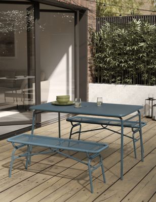 Lois 4 Seater Garden Dining Table with Benches