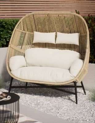 M&S Melbourne Double Egg Chair - Natural, Natural