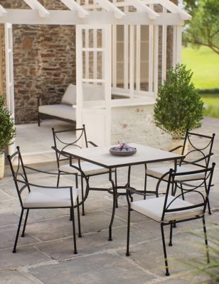 M&S Pembroke 4 Seater Garden Dining Table & Chairs - Black Mix, Black Mix