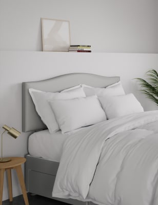 Classic Curve Button Strutted Headboard