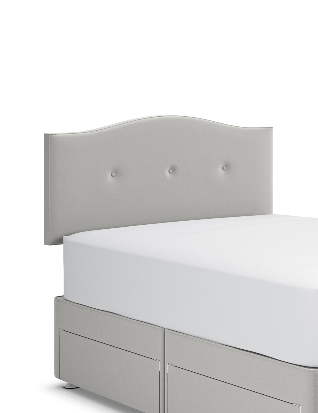 Classic Curve Button Strutted Headboard