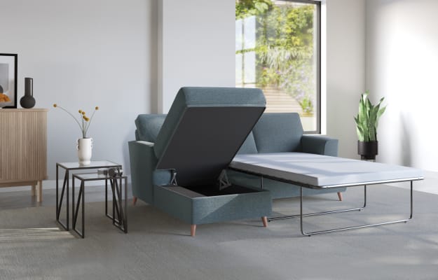 Copenhagen Chaise Storage Sofa Bed (Left-Hand)