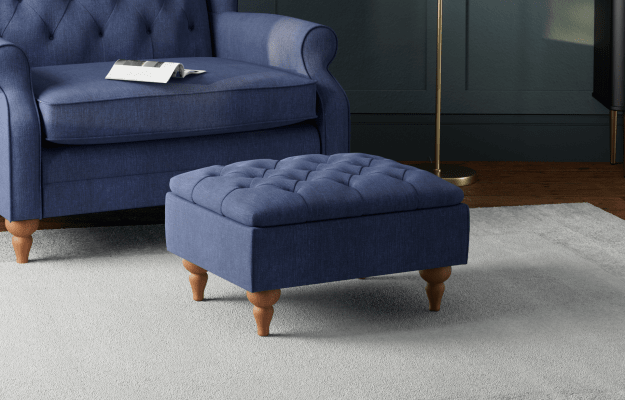 Highland Button Footstool