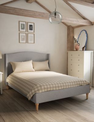 M&S Evelyn Bed - 4FT6 - Pearl Grey, Pearl Grey
