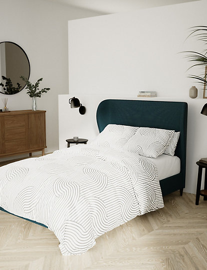 marks and spencer colton velvet ottoman bed - 5ft - teal, teal