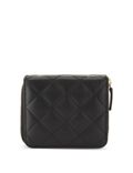 Leather Zip Around Quilted Medium Purse with Cardsafe™