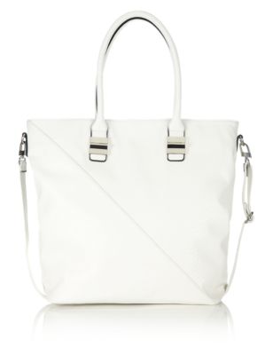 Faux Leather Asymmetric Shopper Bag | Limited Edition | M&S