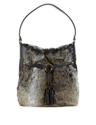 Faux Fur Hobo Bag | Per Una | M&S