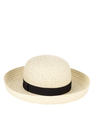 Contrast Band Hampton Hat | M&S Collection | M&S