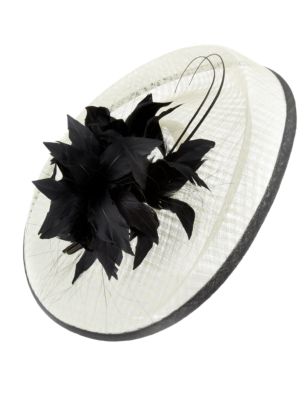 Floral & Feather Fascinator | M&S Collection | M&S