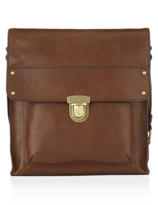 Leather Cross Body Messenger Bag | M&S Collection | M&S