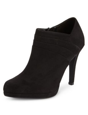 Stiletto High Heel Pleated Platform Shoe Boots with Insolia® | M&S ...