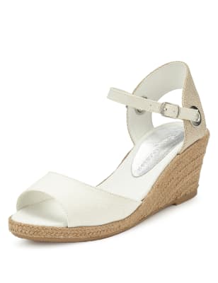 Peep Toe Espadrille Wedges | M&S Collection | M&S