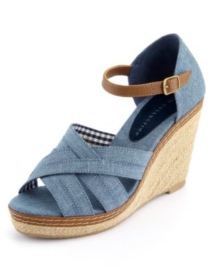 Crossover Strap Espradrille Sandals with Insolia® | M&S Collection | M&S