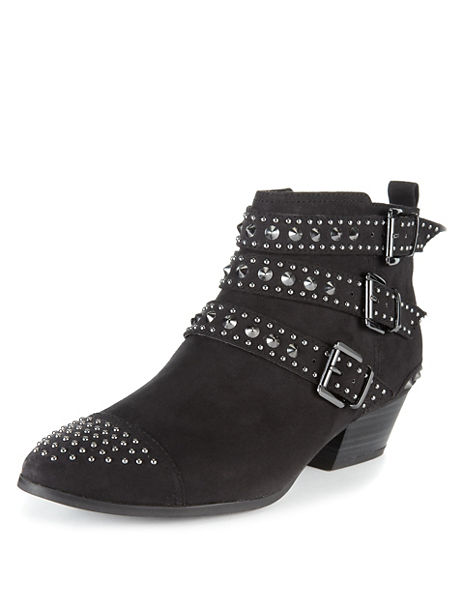 Studded Ankle Boots with Insolia® | Limited Edition | M&S