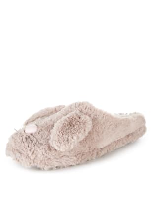 Rabbit Mule Slippers | M&S Collection | M&S