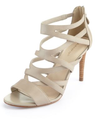 Leather Cage Sandals with Insolia® | Autograph | M&S