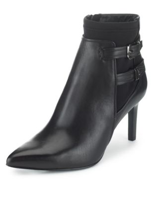 Leather Stain Away™ Ankle Boots | Autograph | M&S