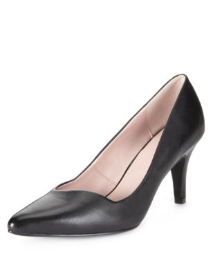 Leather Pointed Toe Court Shoes with Insolia® | M&S Collection | M&S