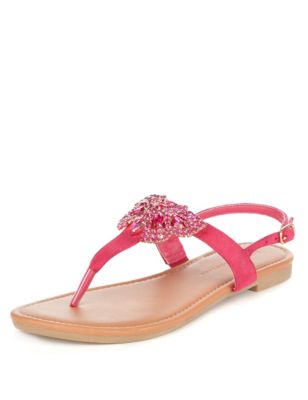 Diamanté Butterfly Sandals | M&S Collection | M&S