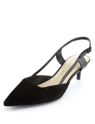 Suede Slingback Shoes with Insolia® | Autograph | M&S