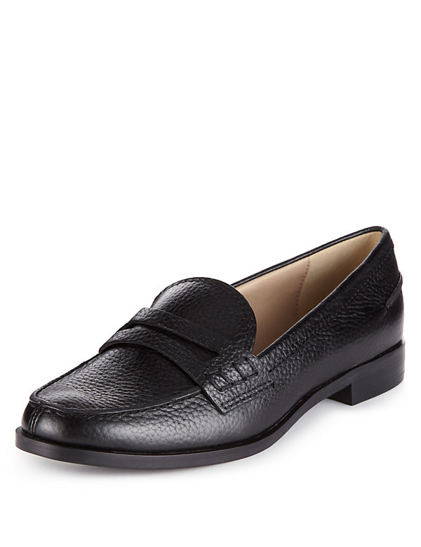 Leather Penny Loafers with Insolia Flex® - SG