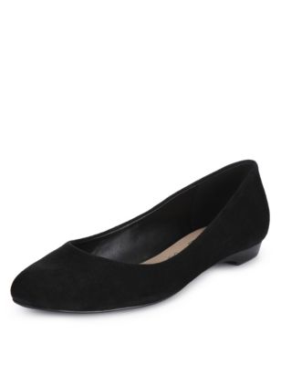 Stain Away™ Flat Suede Pumps with Insolia Flex® | Autograph | M&S
