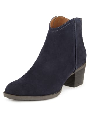 m and s block heel ankle boots