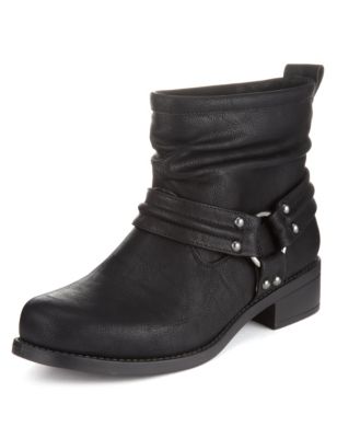 Harness Biker Boots with Insolia Flex® | M&S Collection | M&S
