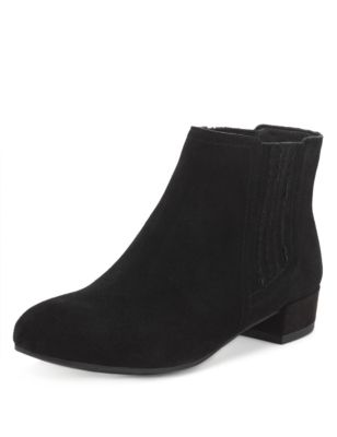 Suede Wide Fit Chelsea Ankle Boots with Stain Away™ | Footglove™ | M&S