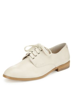 Twiggy for M&S Collection Leather Brogue Shoes with Insolia Flex ...