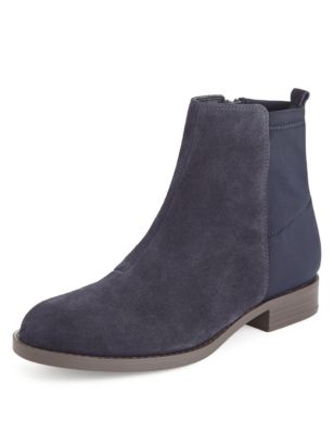 Suede Panelled Ankle Boots with Insolia Flex® | M&S Collection | M&S