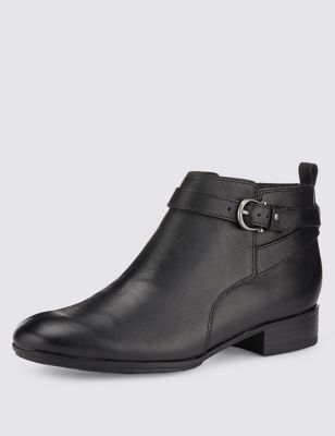Leather Trimmed Ankle Boots | Footglove™ | M&S