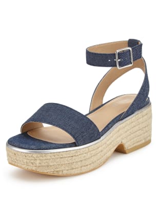 marks and spencer womens wedge sandals